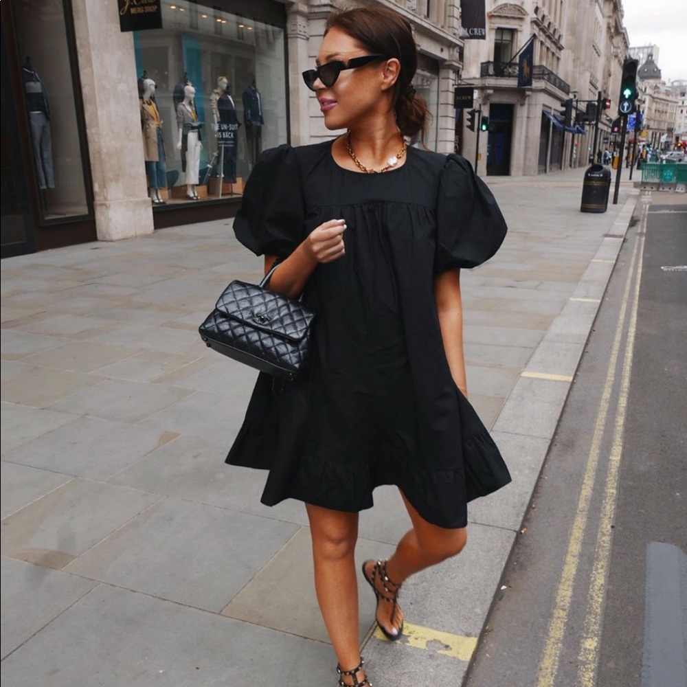 LORNA LUXE BLACK 'AUDREY' DRESS